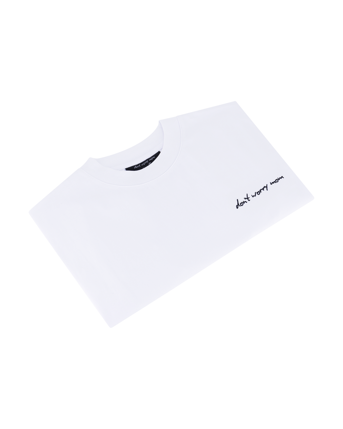 White Oversized T - Side Logo