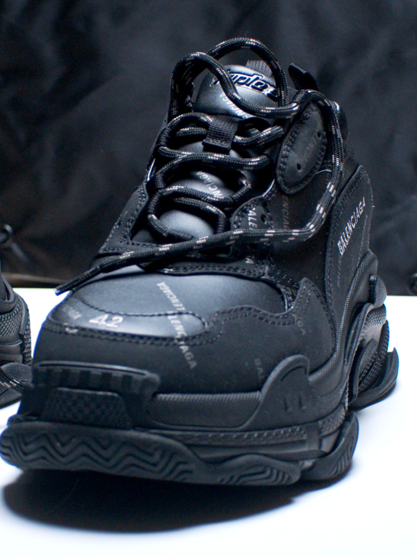 Balenciaga Triple S Clear Sole Sneaker - Black
