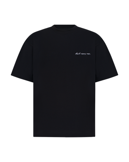 Black Oversized T - Side Logo