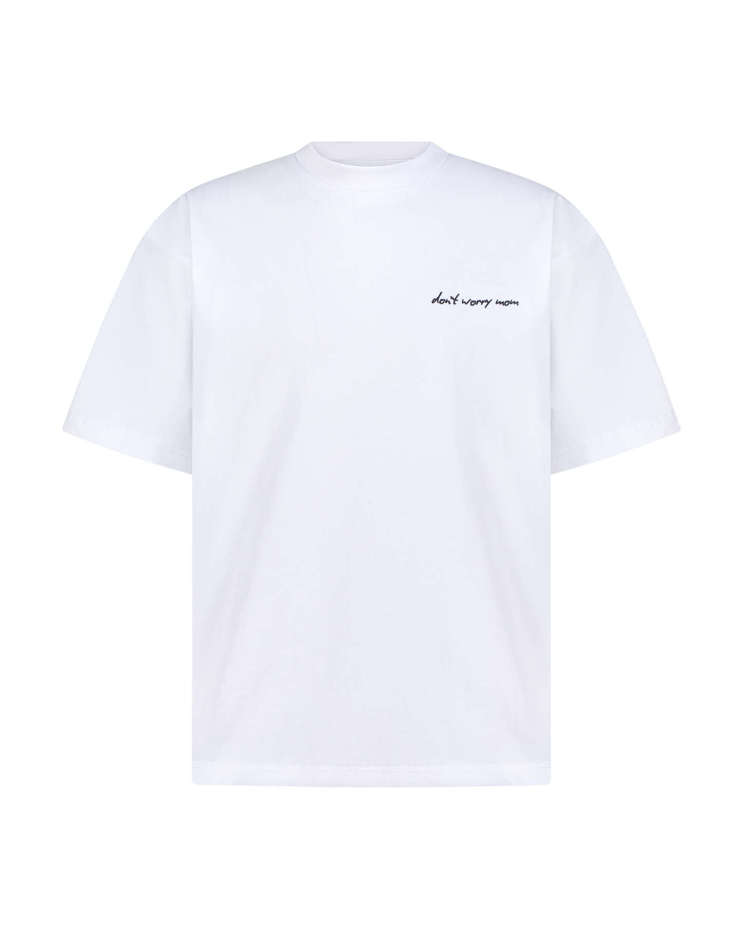 White Oversized T - Side Logo