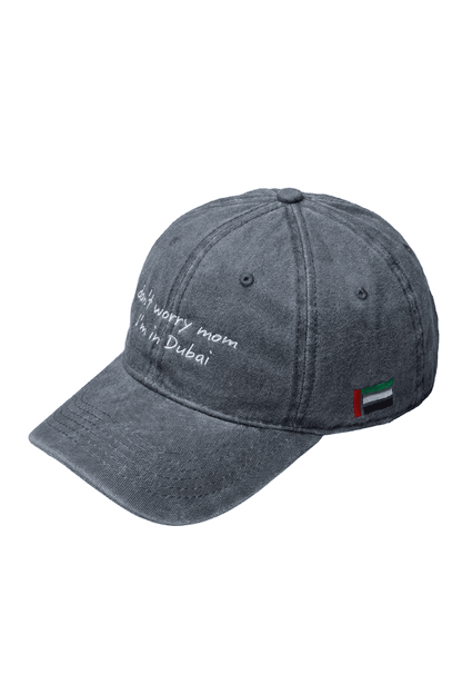 DXB Washed Denim Cap