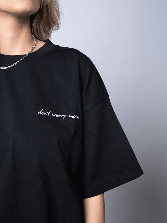 Black Oversized T - Side Logo