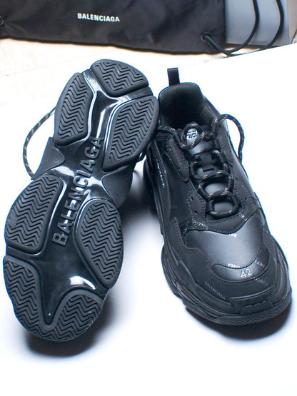 Balenciaga Triple S Clear Sole Sneaker - Black
