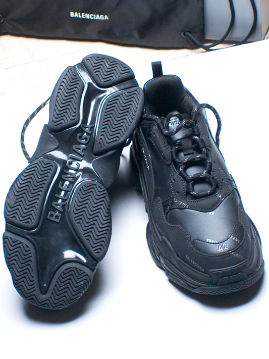 Balenciaga Triple S Clear Sole Sneaker - Black