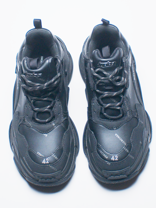 Balenciaga Triple S Clear Sole Sneaker - Black