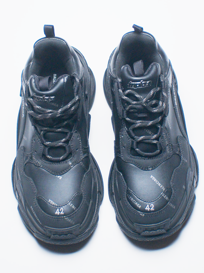 Balenciaga Triple S Clear Sole Sneaker - Black